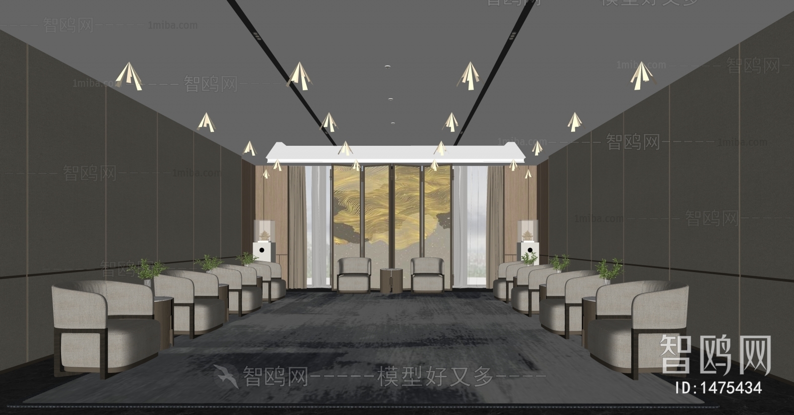 New Chinese Style Reception Room