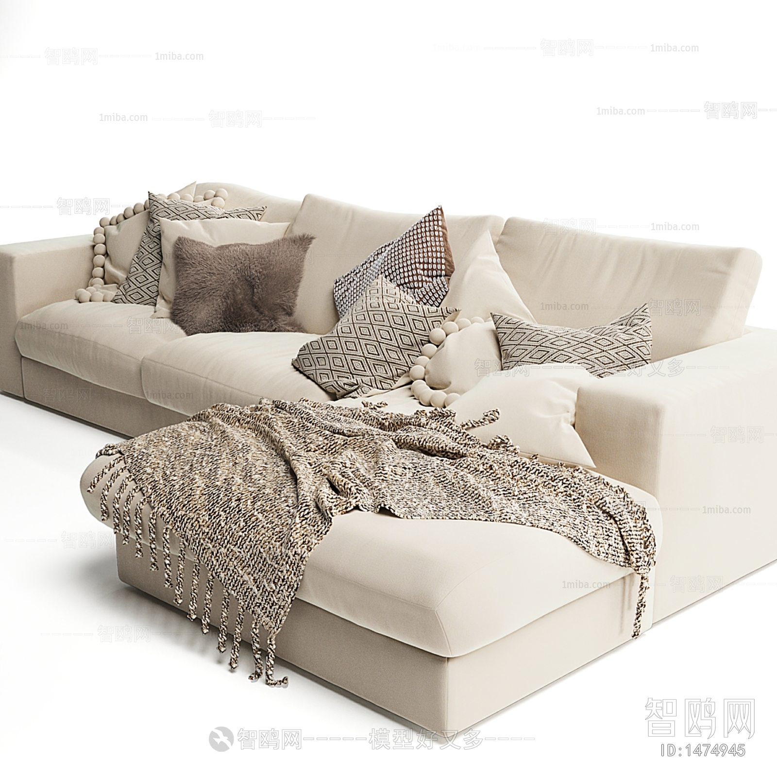 Modern Multi Person Sofa