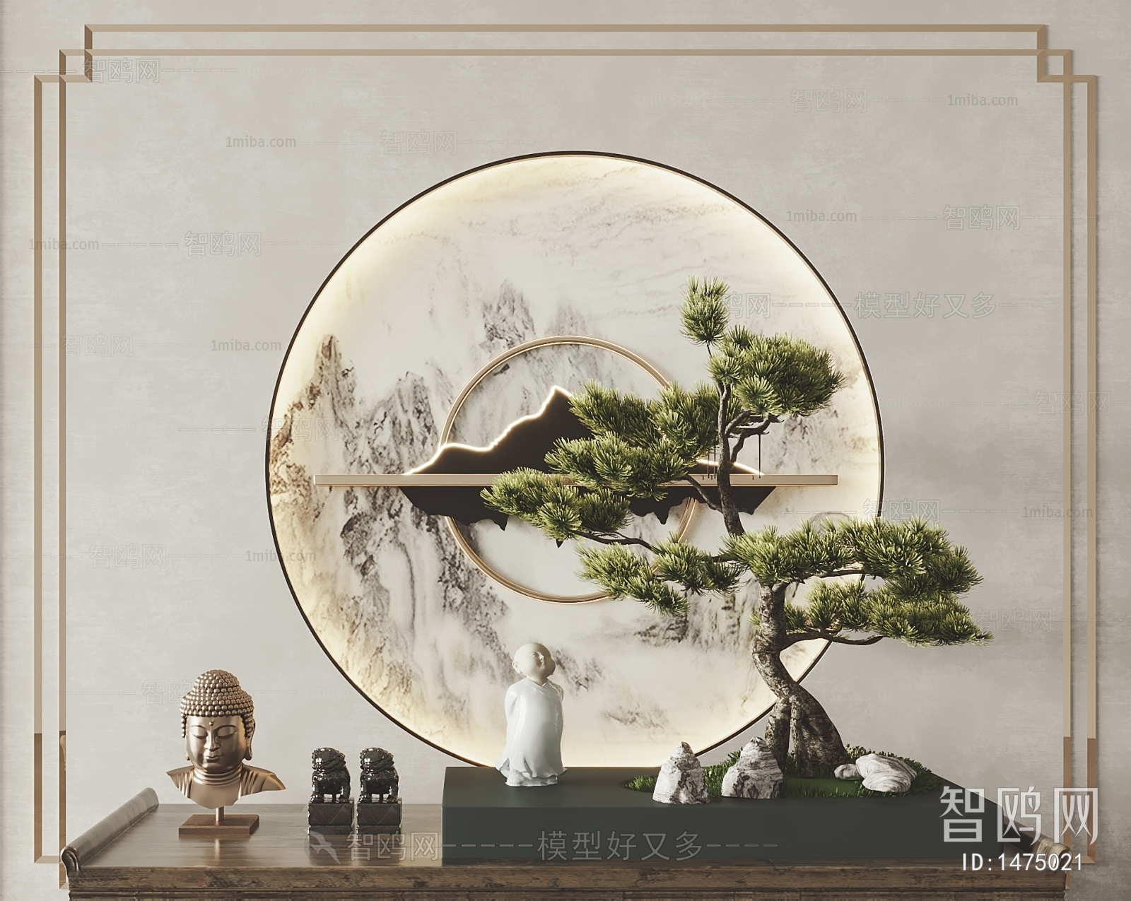 New Chinese Style Bonsai