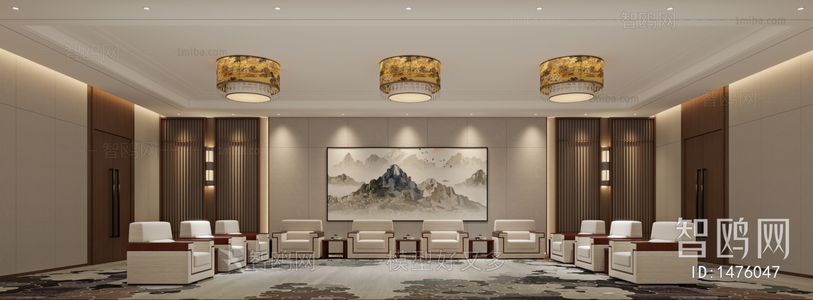 New Chinese Style Reception Room