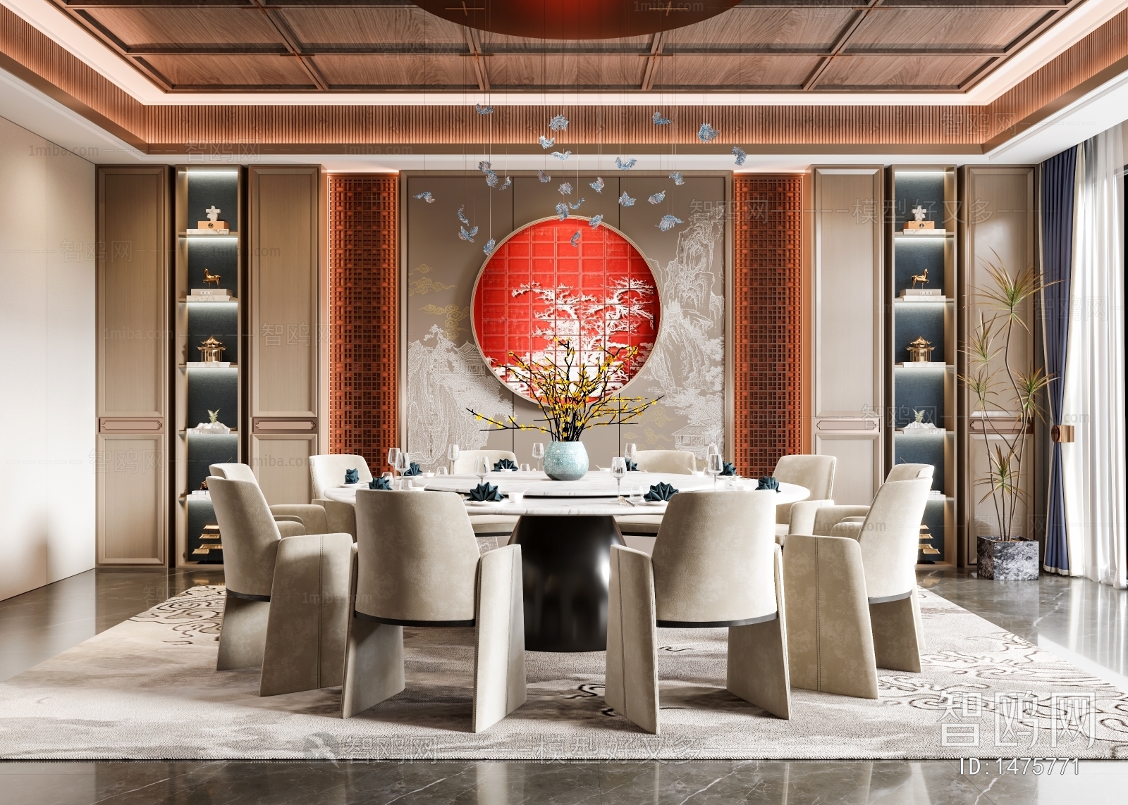 New Chinese Style Dining Room