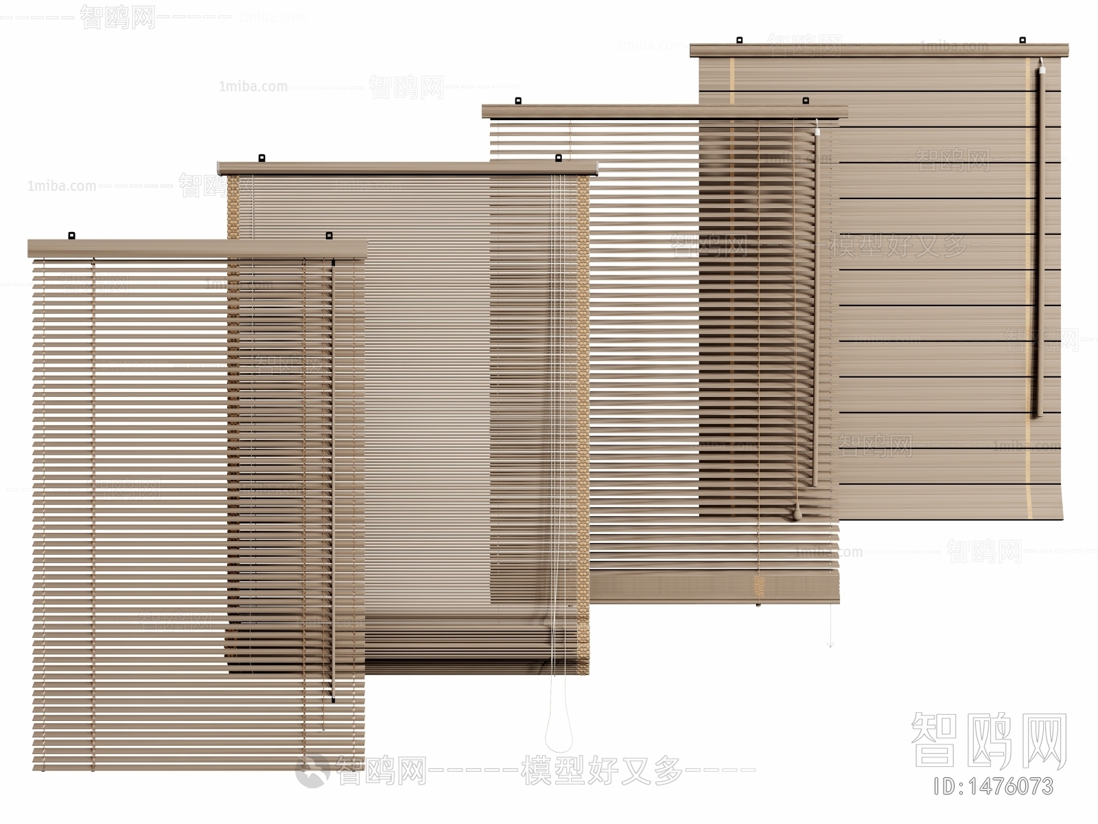 新中式竹帘、百叶窗帘