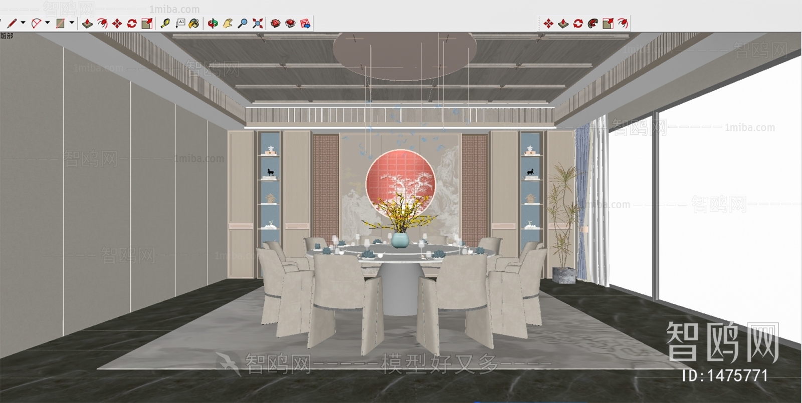 New Chinese Style Dining Room