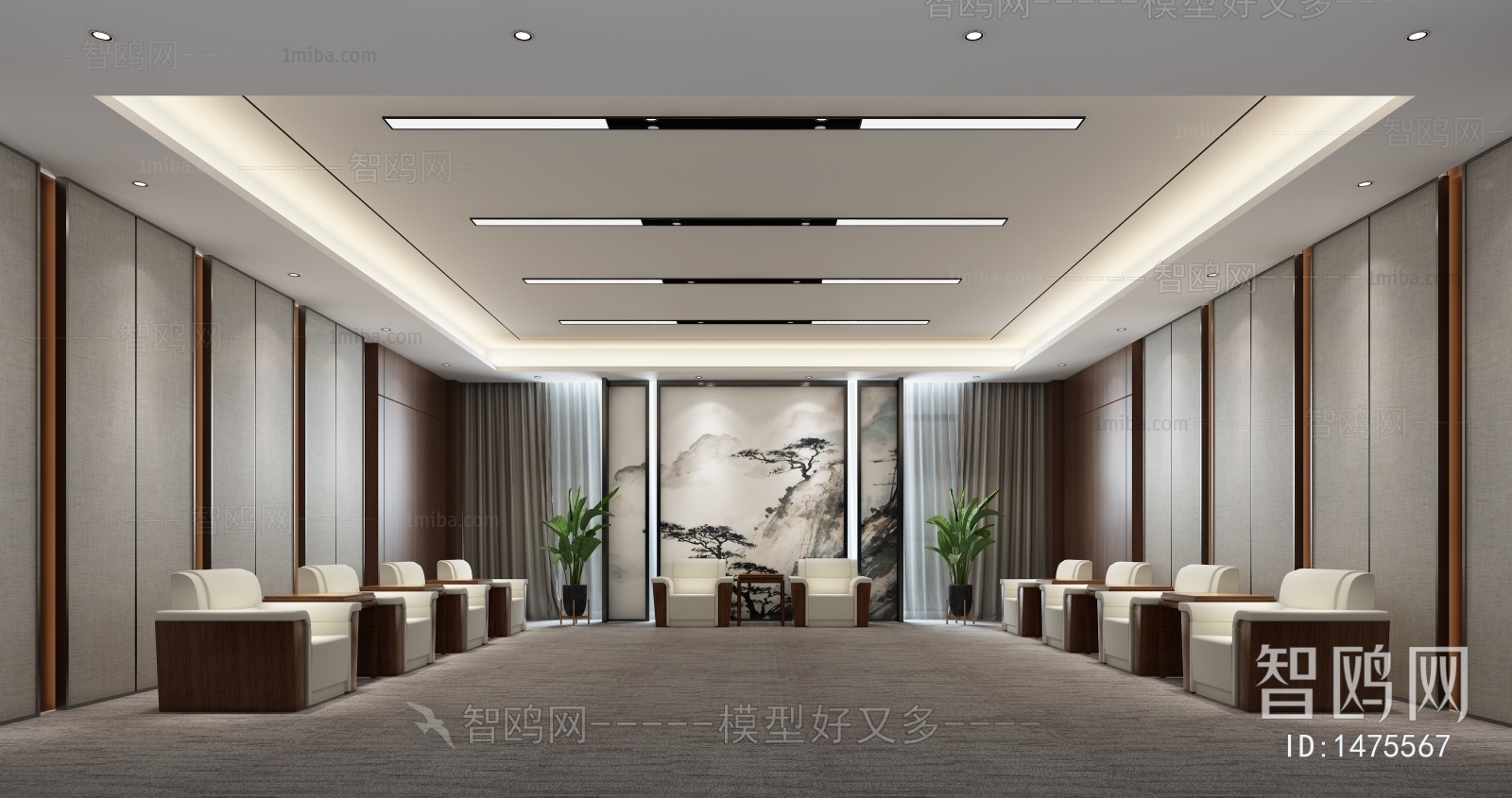 New Chinese Style Reception Room