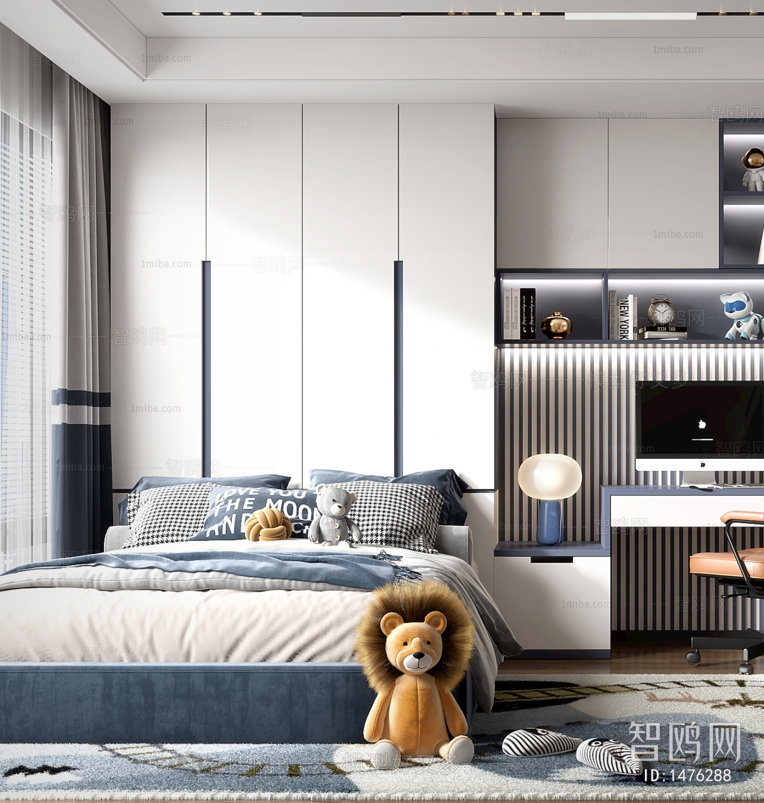 Modern Boy's Room And Son's Room