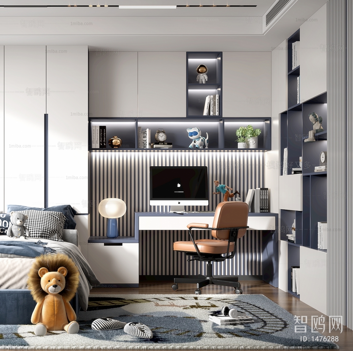 Modern Boy's Room And Son's Room