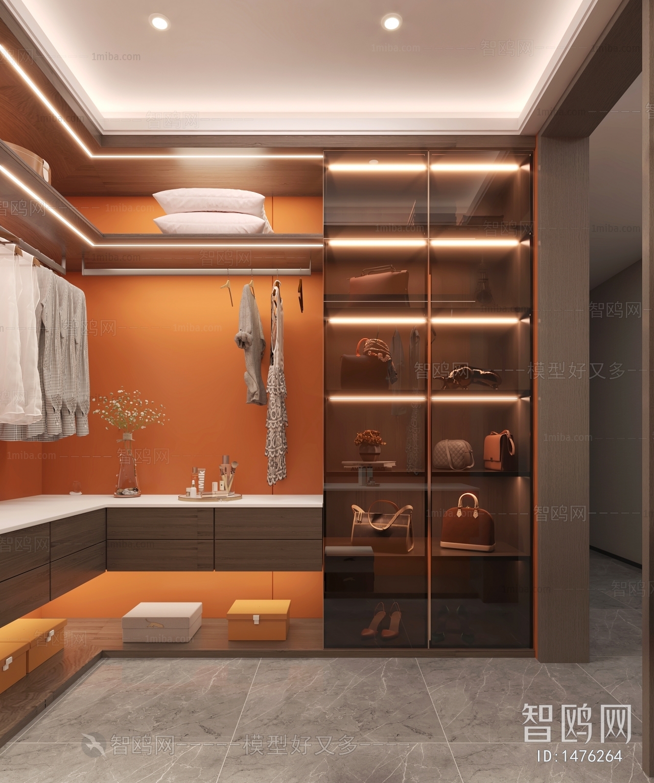 Modern Clothes Storage Area