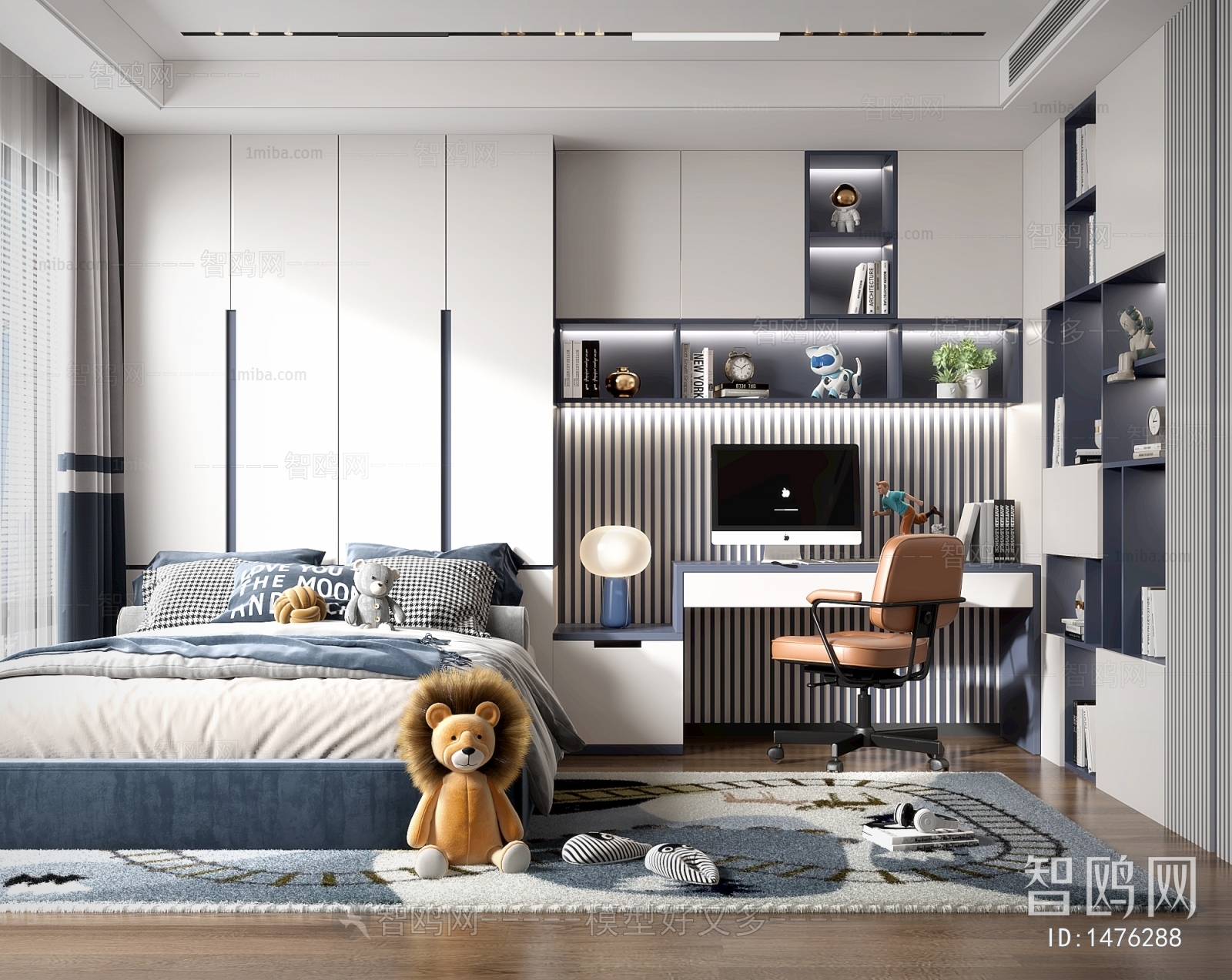 Modern Boy's Room And Son's Room