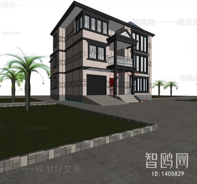 Chinese Style Villa Appearance