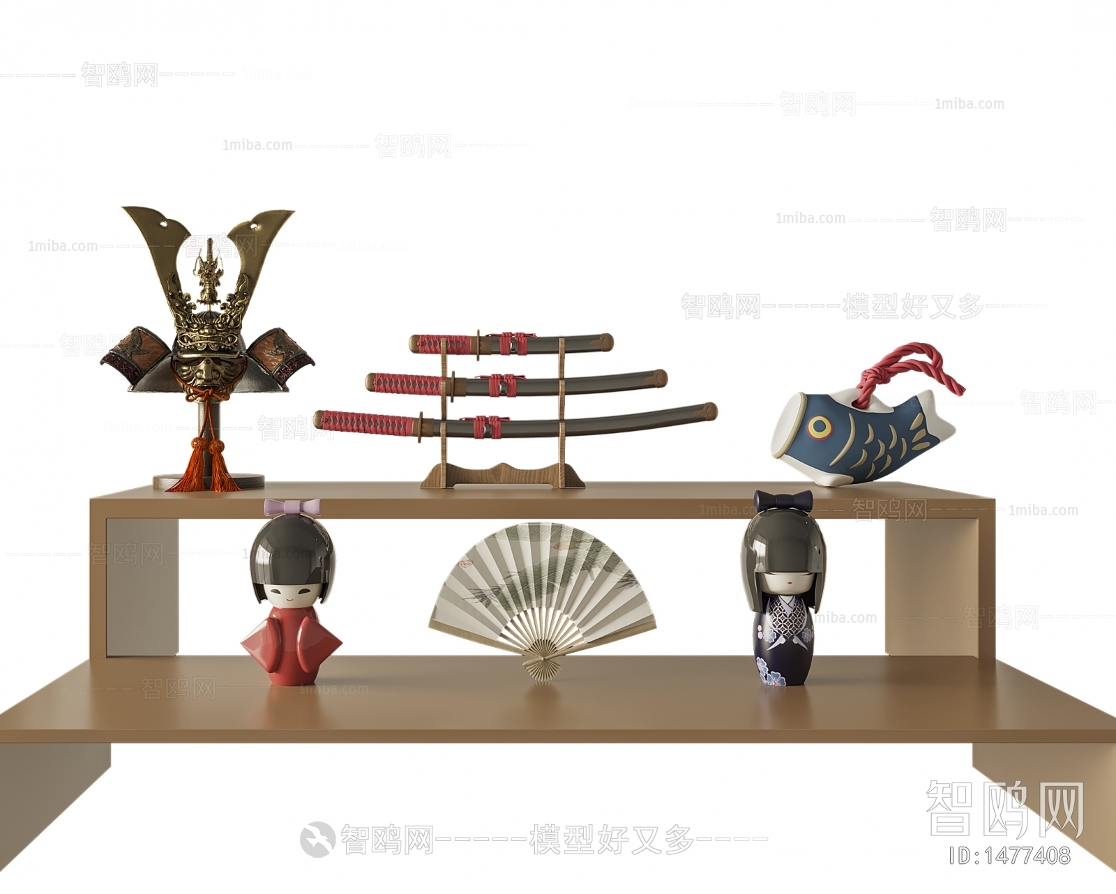 Japanese Style Decorative Set