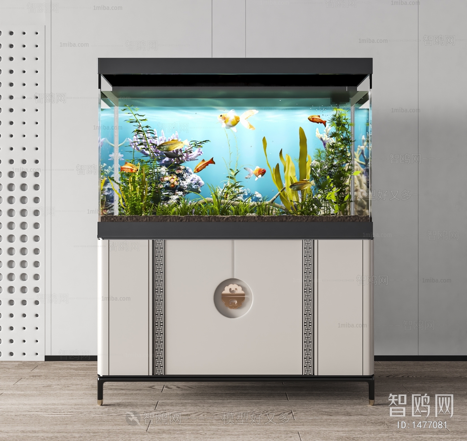 Modern New Chinese Style Fish Tank