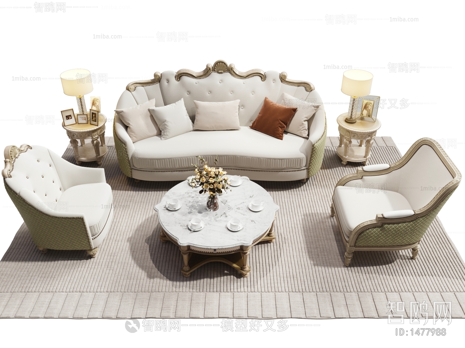 French Style Sofa Combination