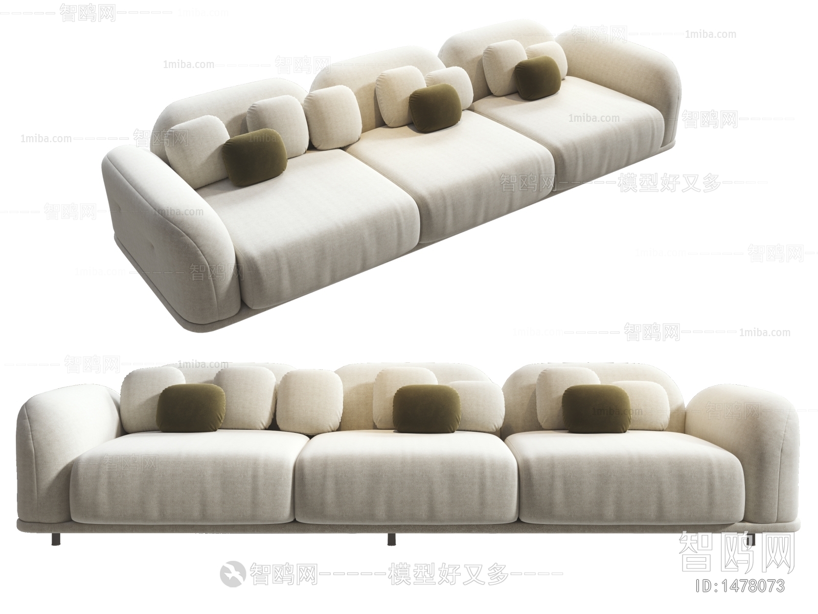 Modern Three-seat Sofa