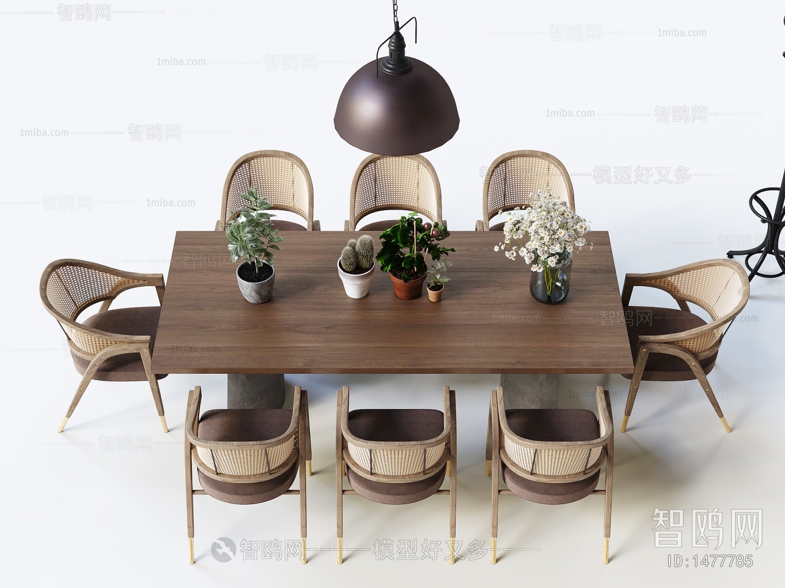 Wabi-sabi Style Dining Table And Chairs