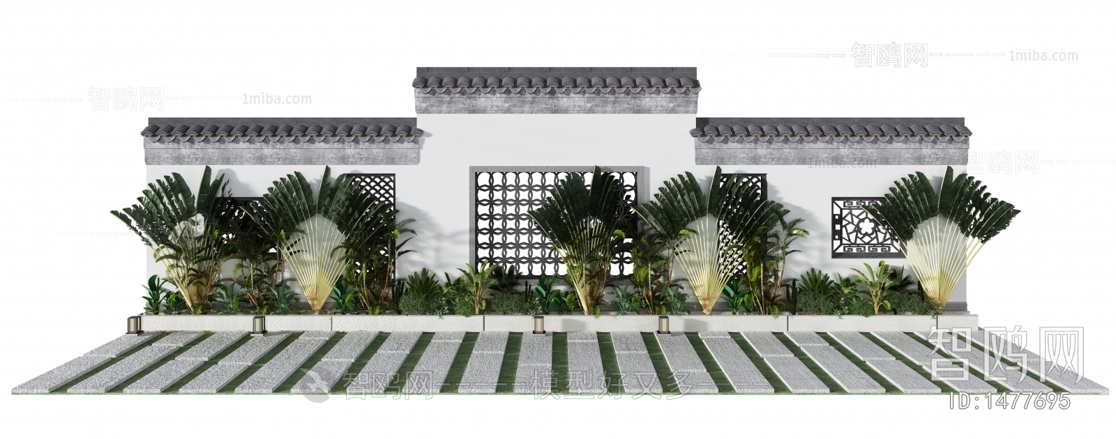 New Chinese Style Courtyard/landscape