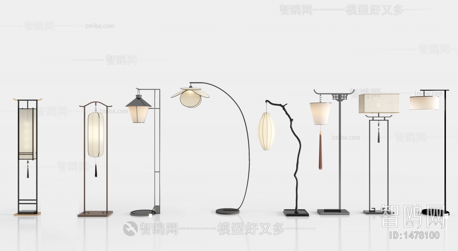 New Chinese Style Floor Lamp