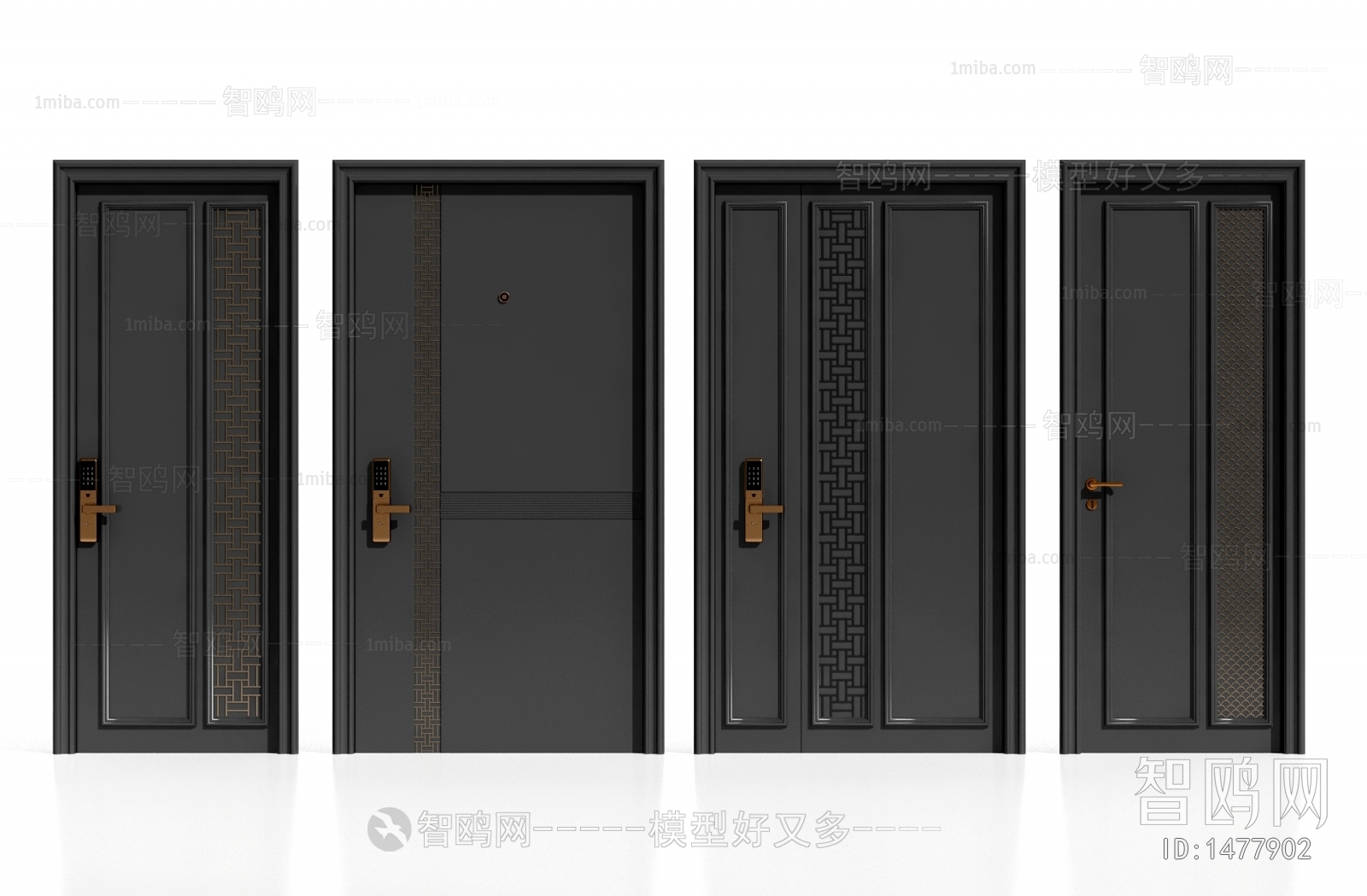 New Chinese Style Entrance Door