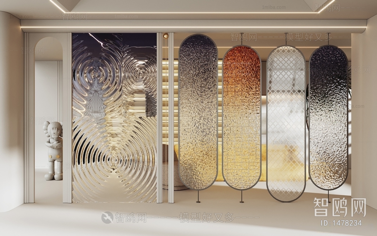 Modern Glass Screen Partition