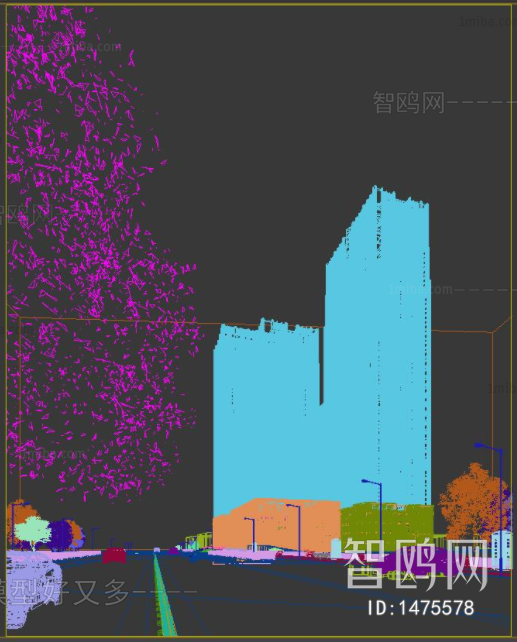 现代办公楼建筑外观