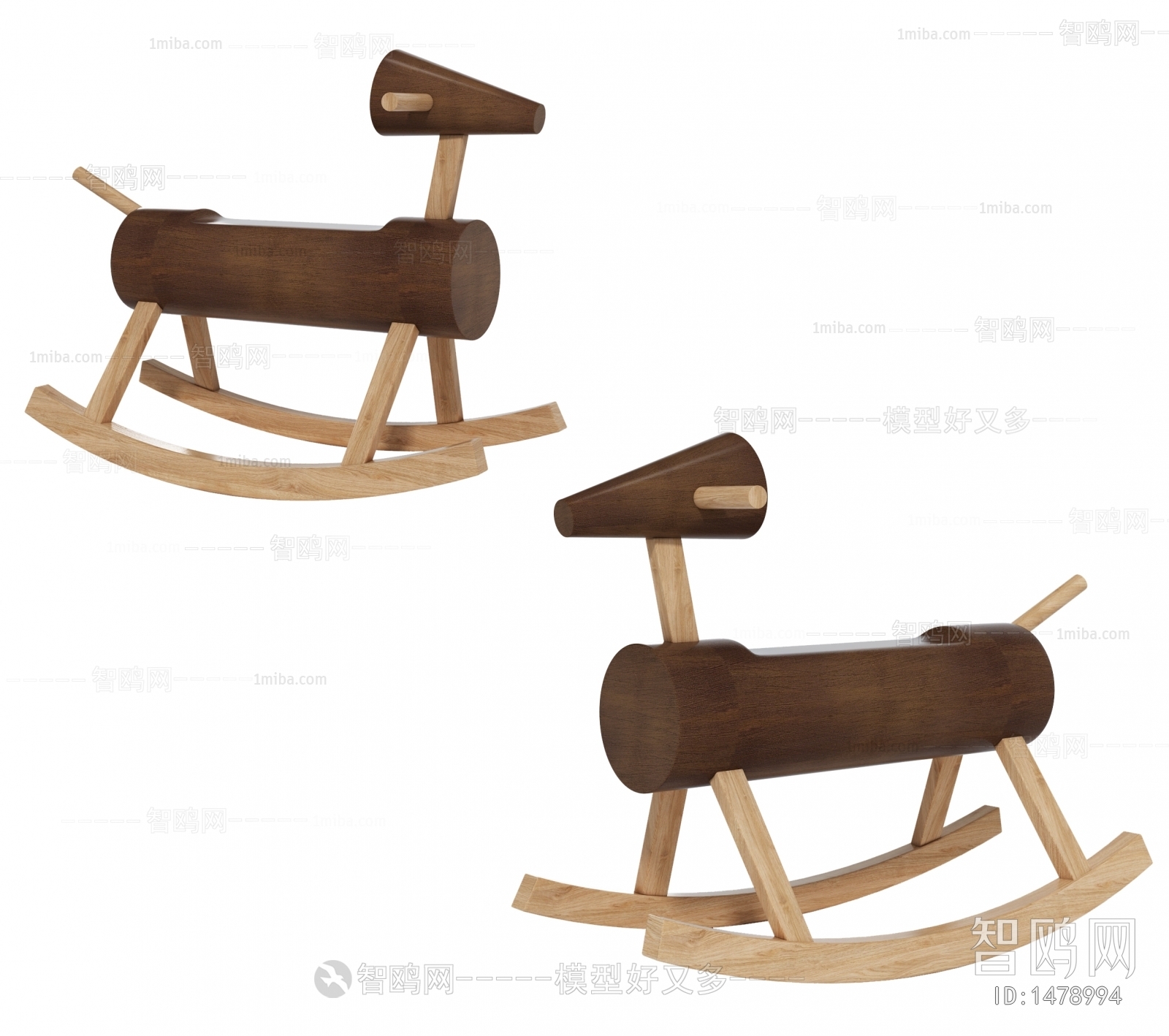 现代儿童椅 摇椅 木马