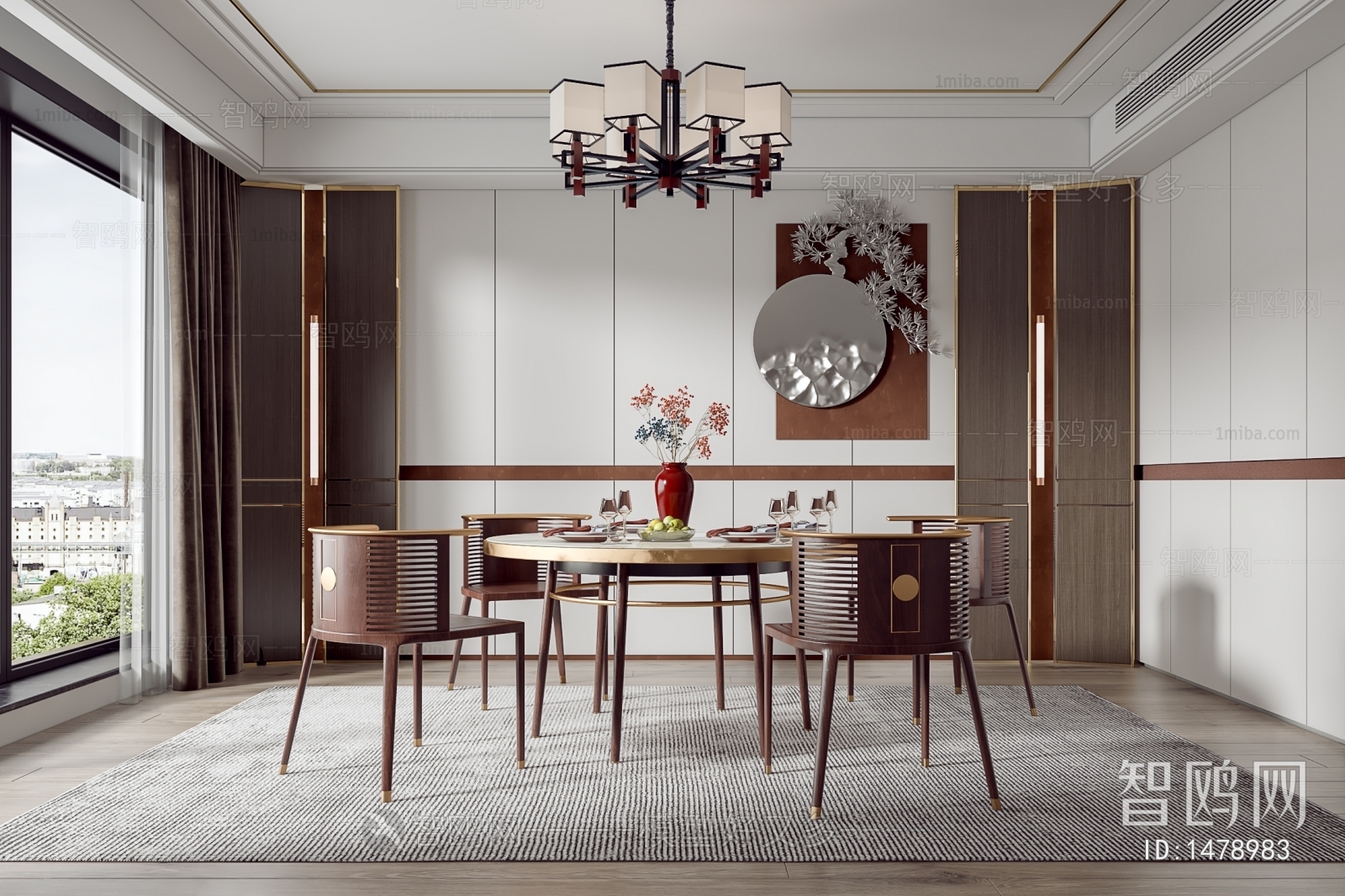 New Chinese Style Dining Room