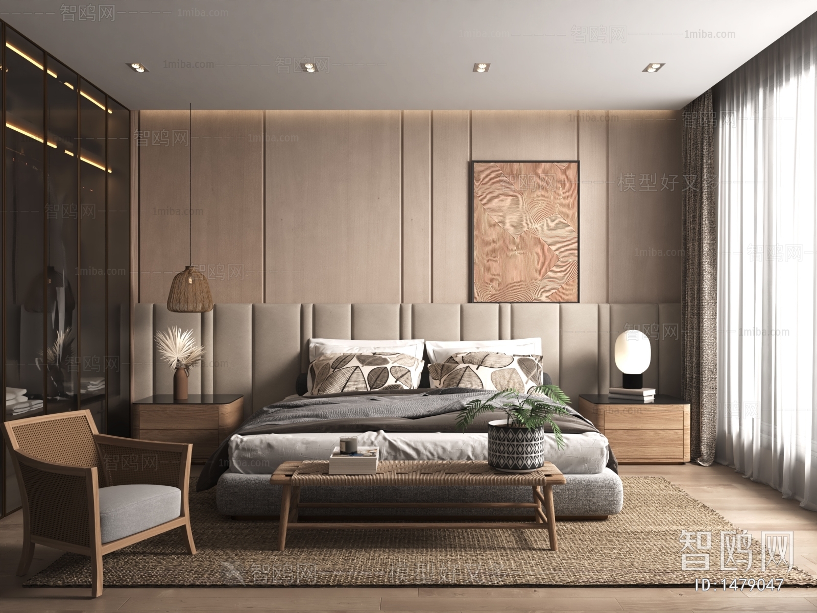 Modern Nordic Style Bedroom