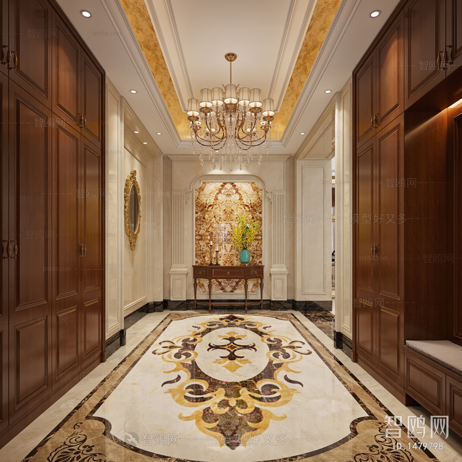 European Style Hallway