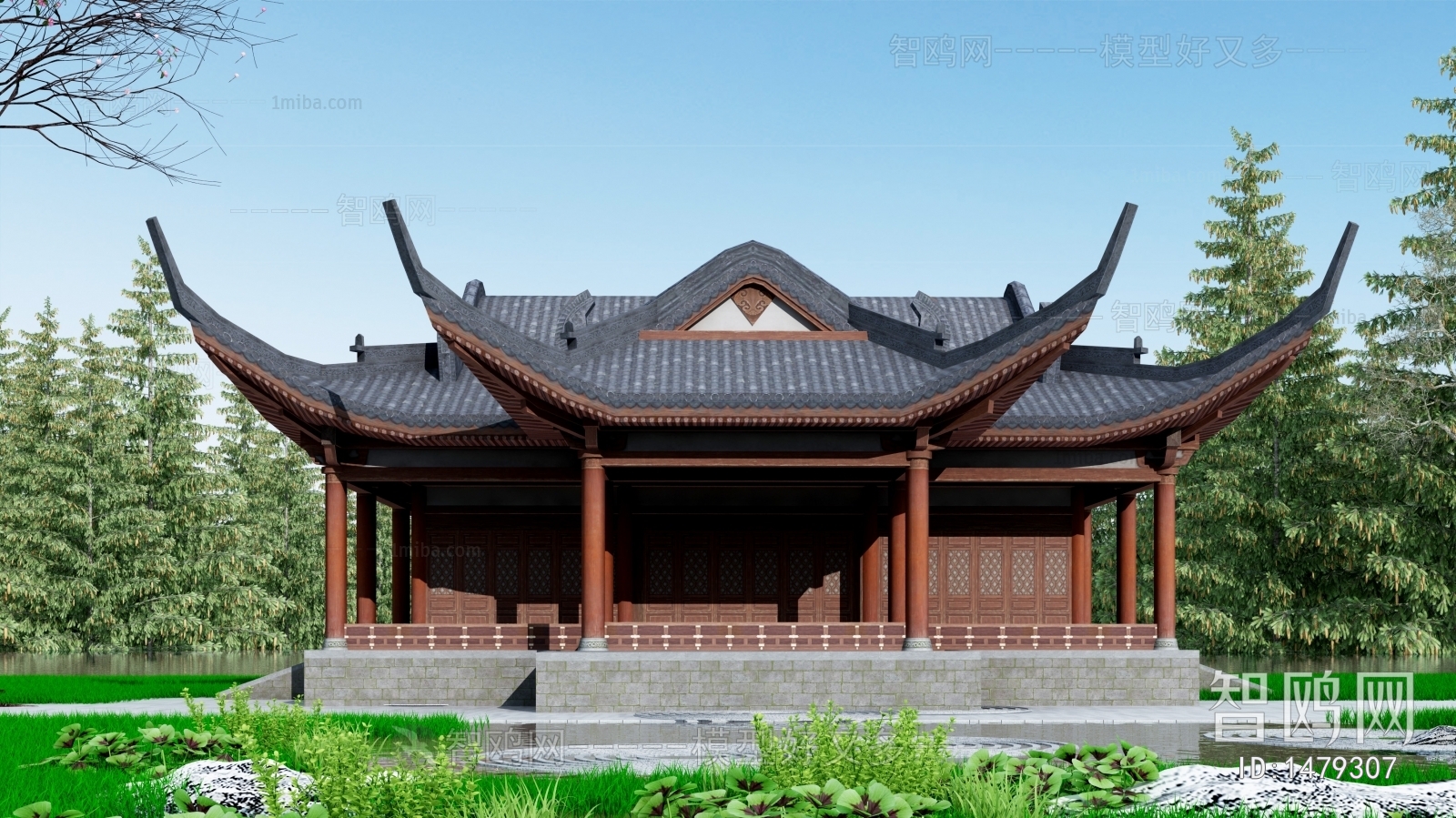 Chinese Style Ancient Architectural Buildings