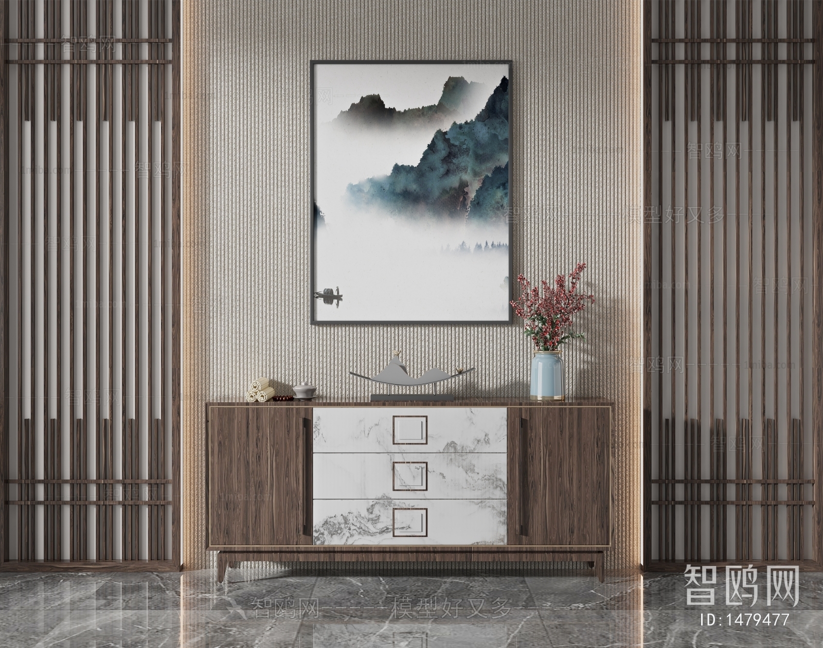 New Chinese Style Side Cabinet/Entrance Cabinet