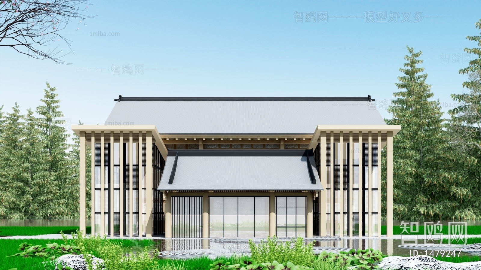 New Chinese Style Building Appearance