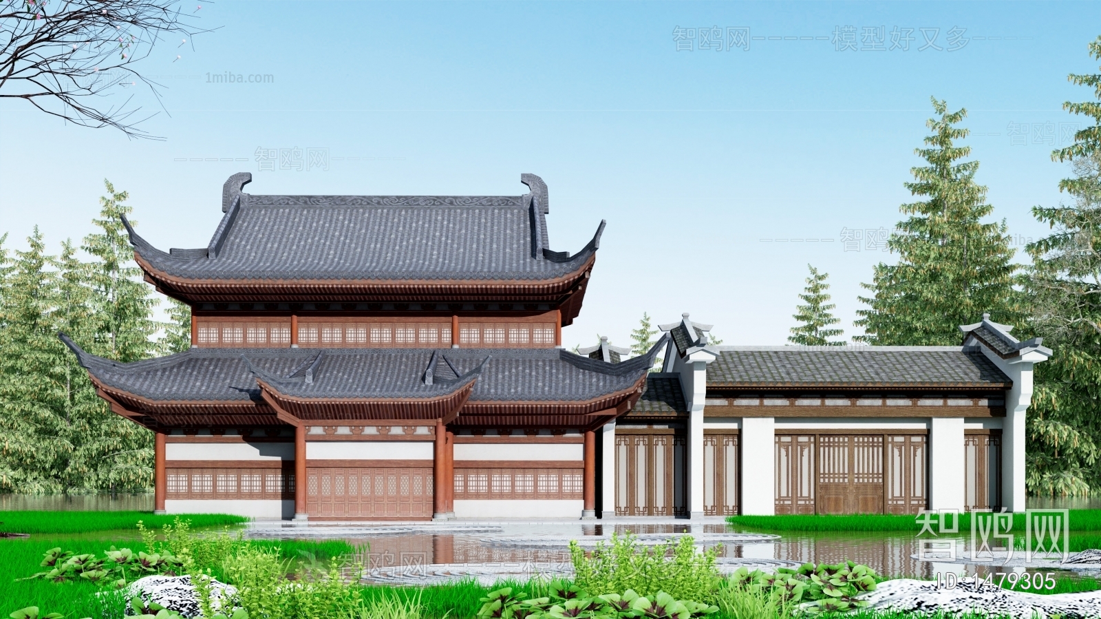 Chinese Style Ancient Architectural Buildings