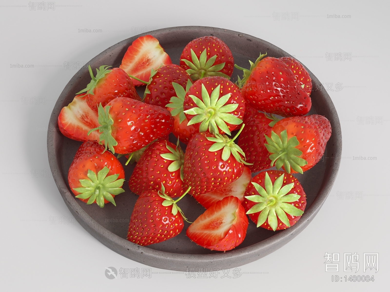 现代草莓  果盘