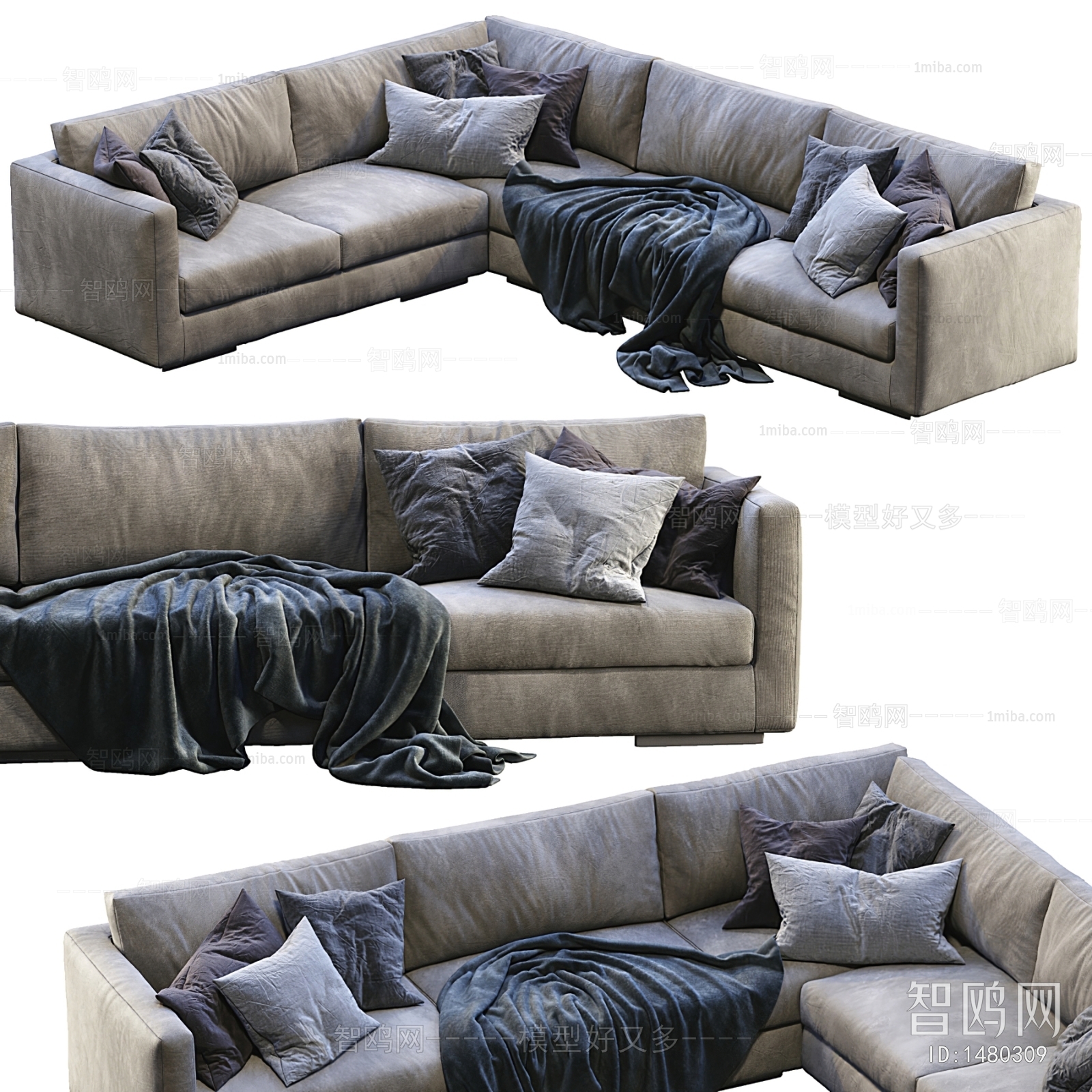 Modern Multi Person Sofa