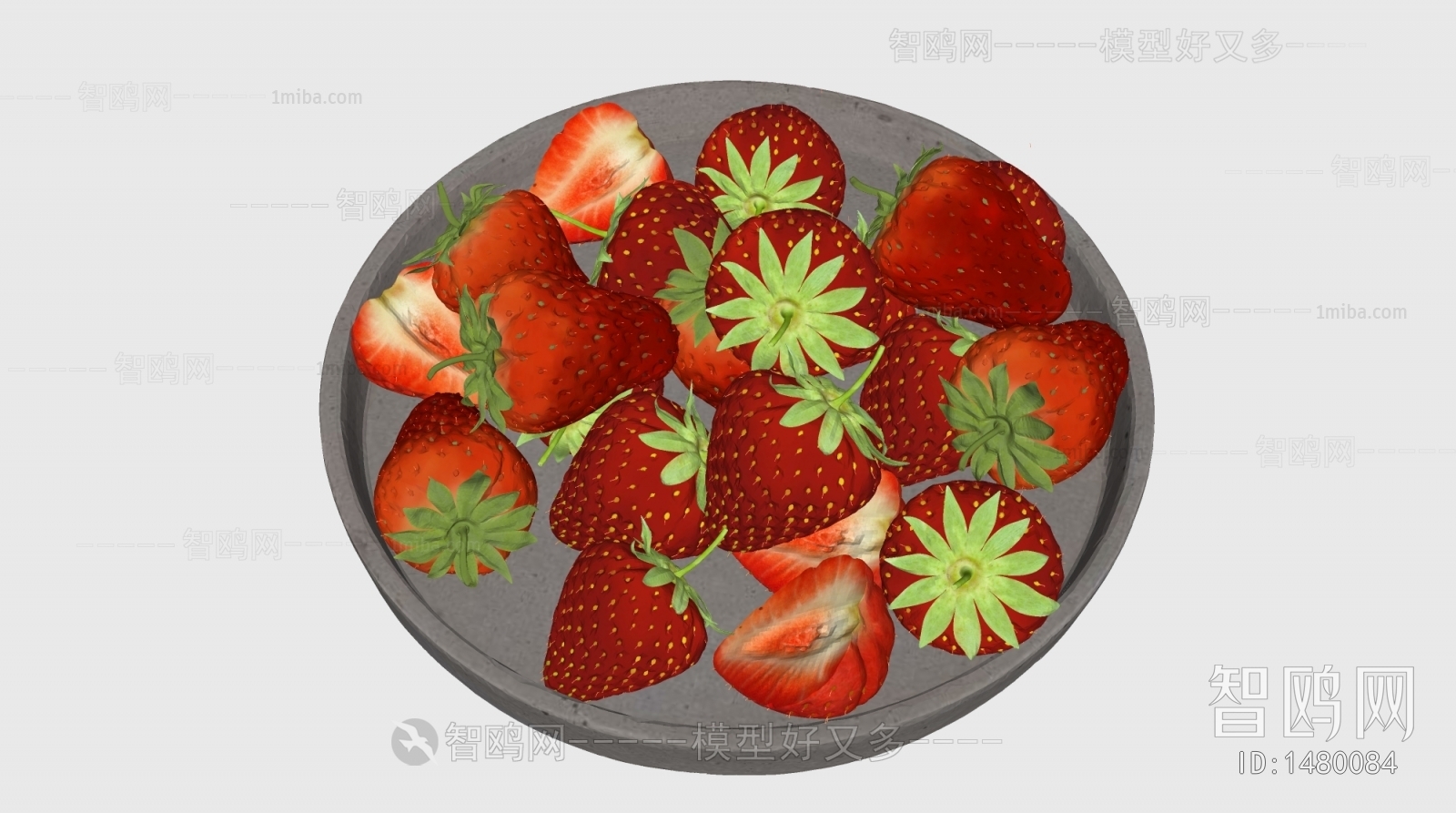 现代草莓  果盘