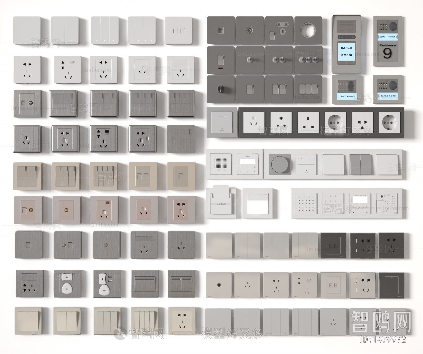 Modern Switch Socket Panel