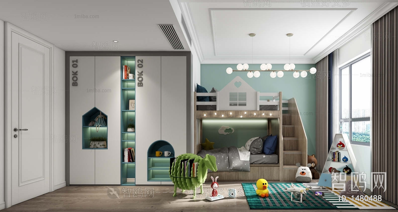 Modern Boy's Room And Son's Room