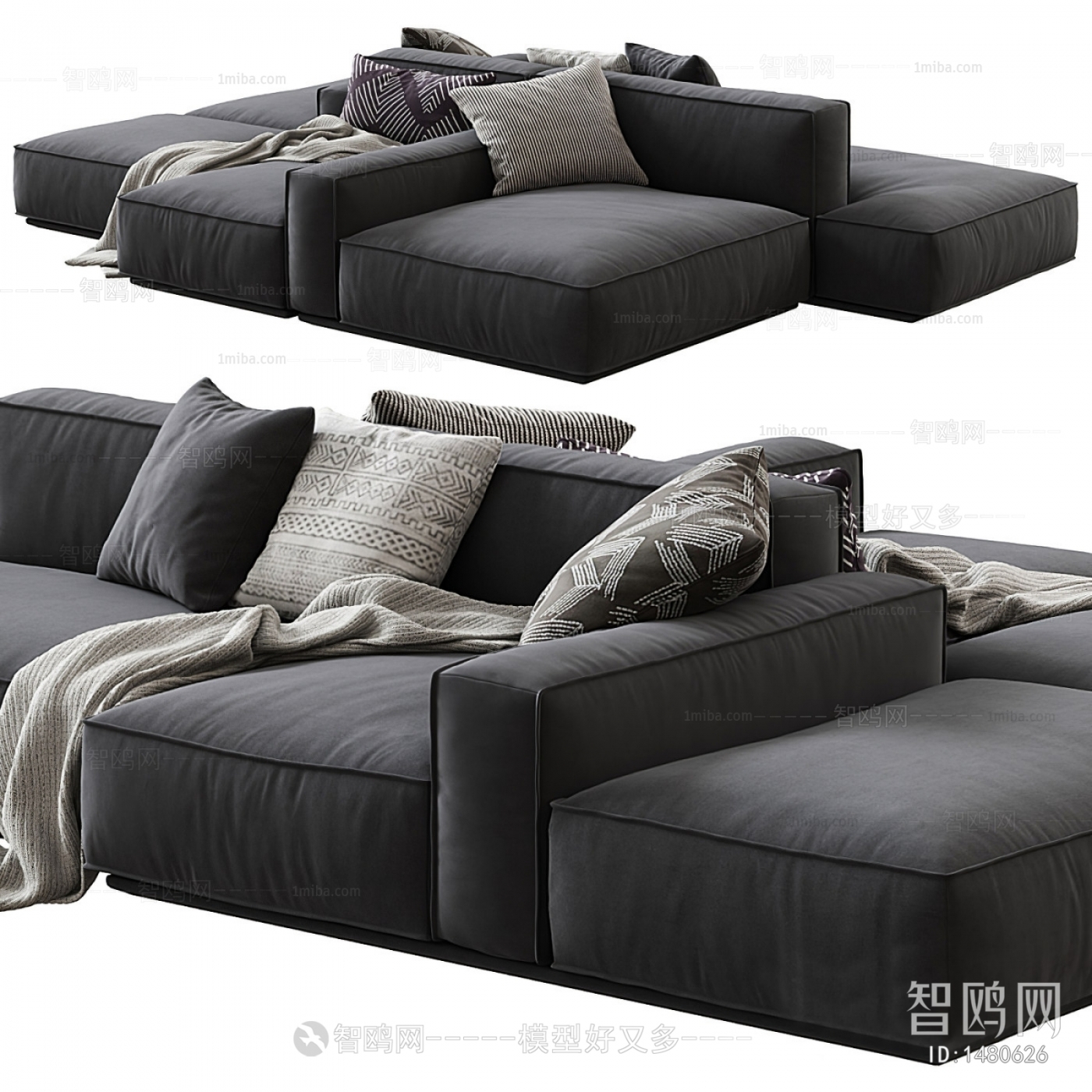 Modern Multi Person Sofa