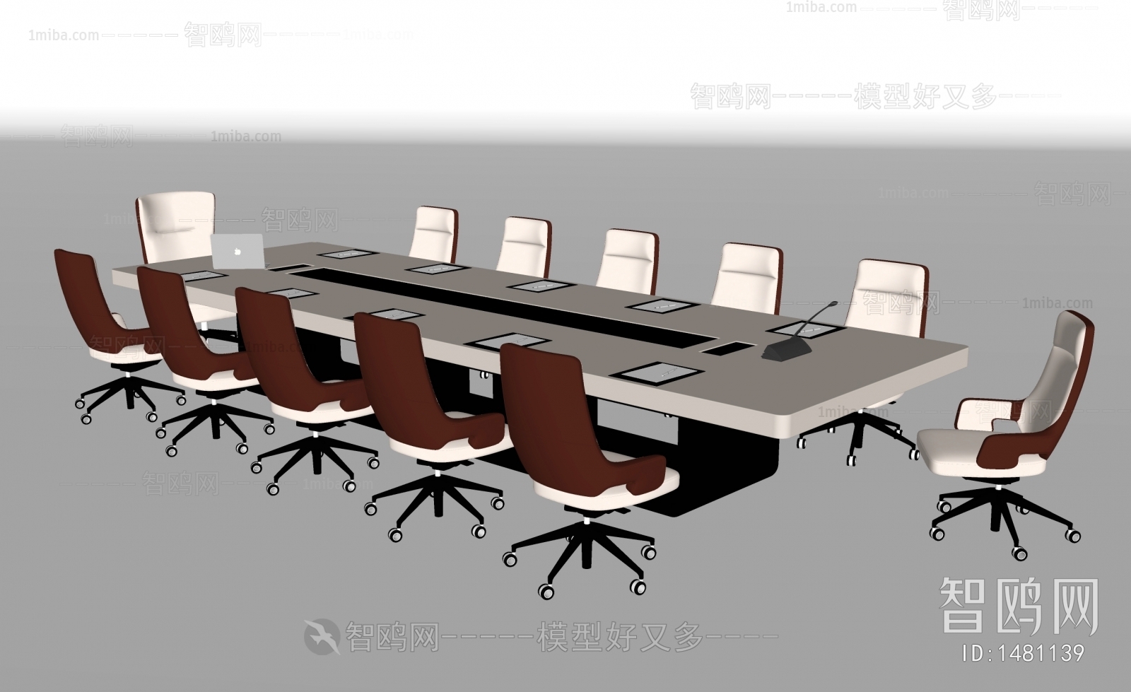 现代会议桌办公椅组合
