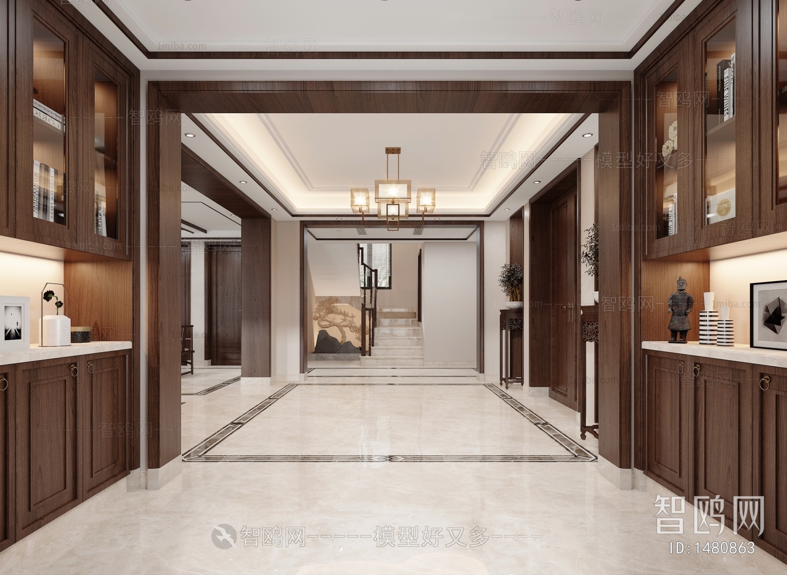 New Chinese Style Billiards Room