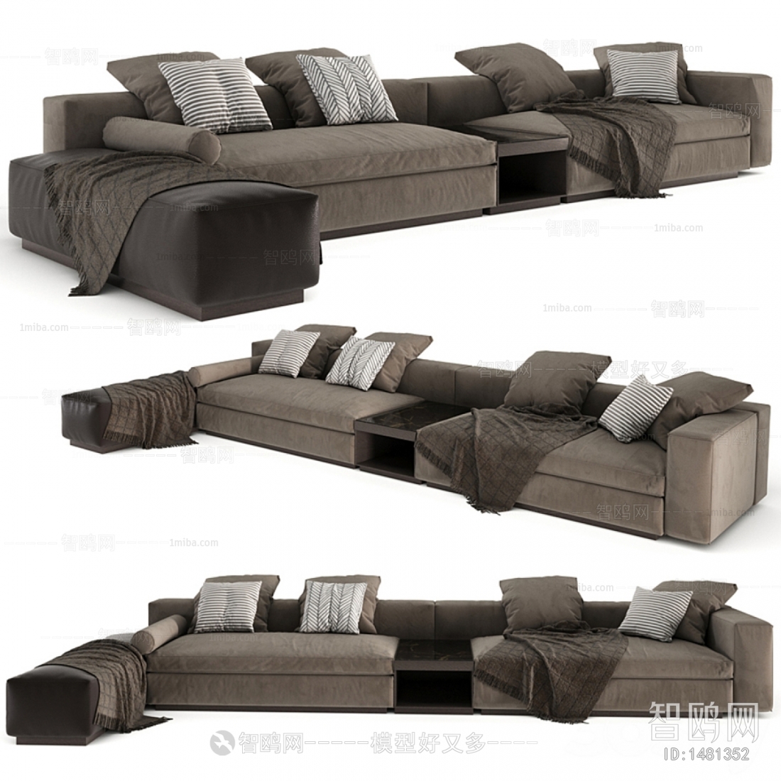 Modern Multi Person Sofa