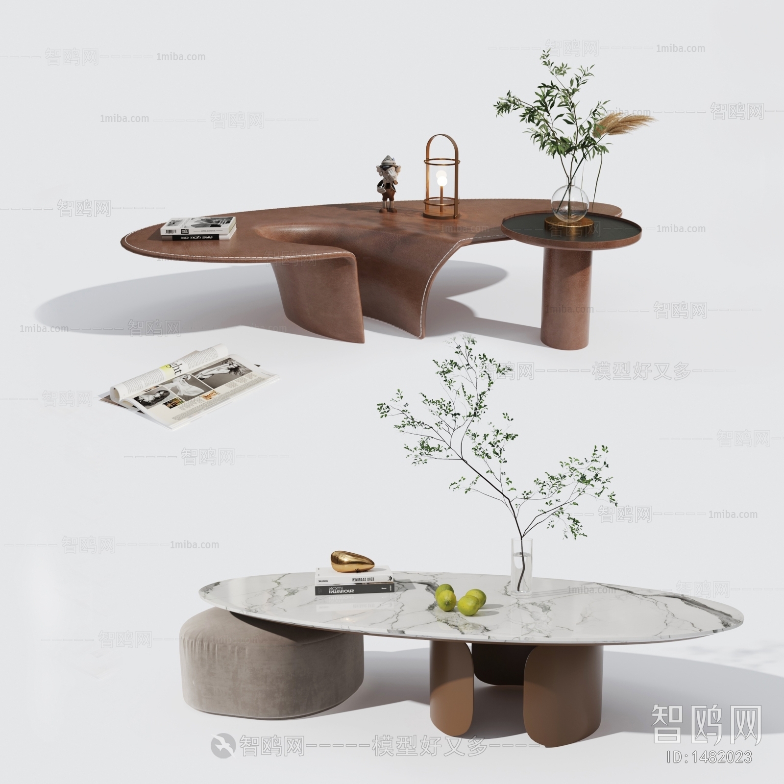 Modern Wabi-sabi Style Coffee Table