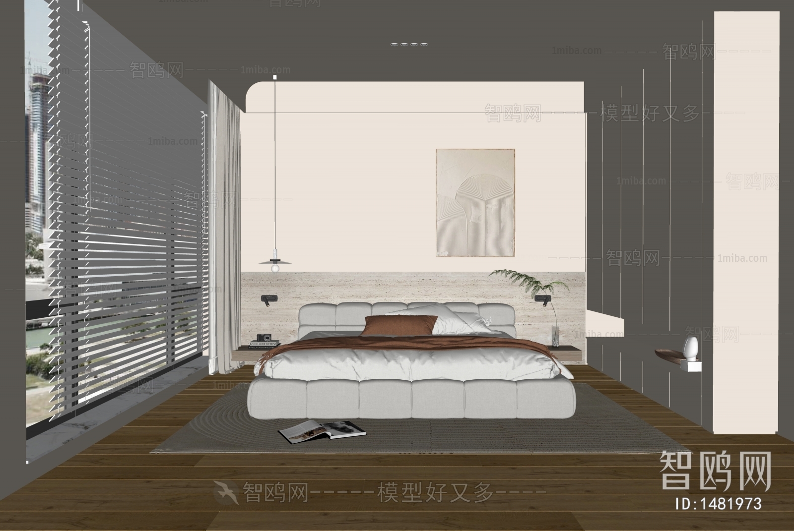 Modern Wabi-sabi Style Bedroom