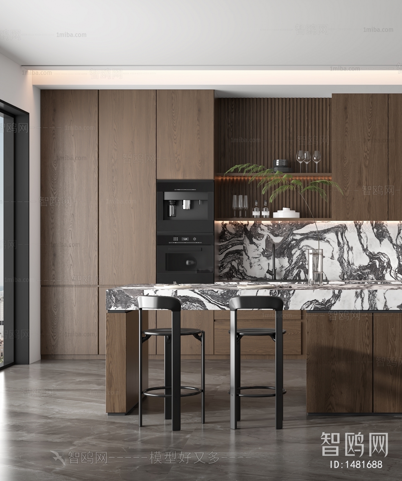 Modern Open Kitchen