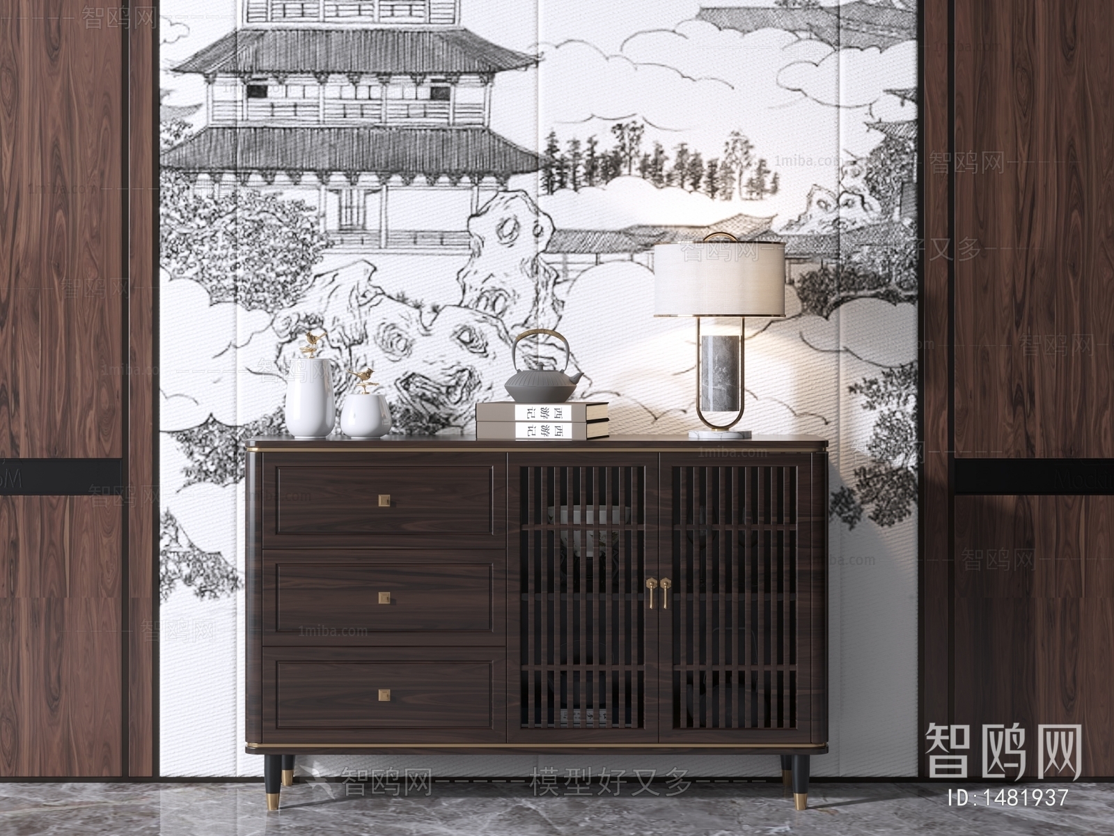 New Chinese Style Sideboard