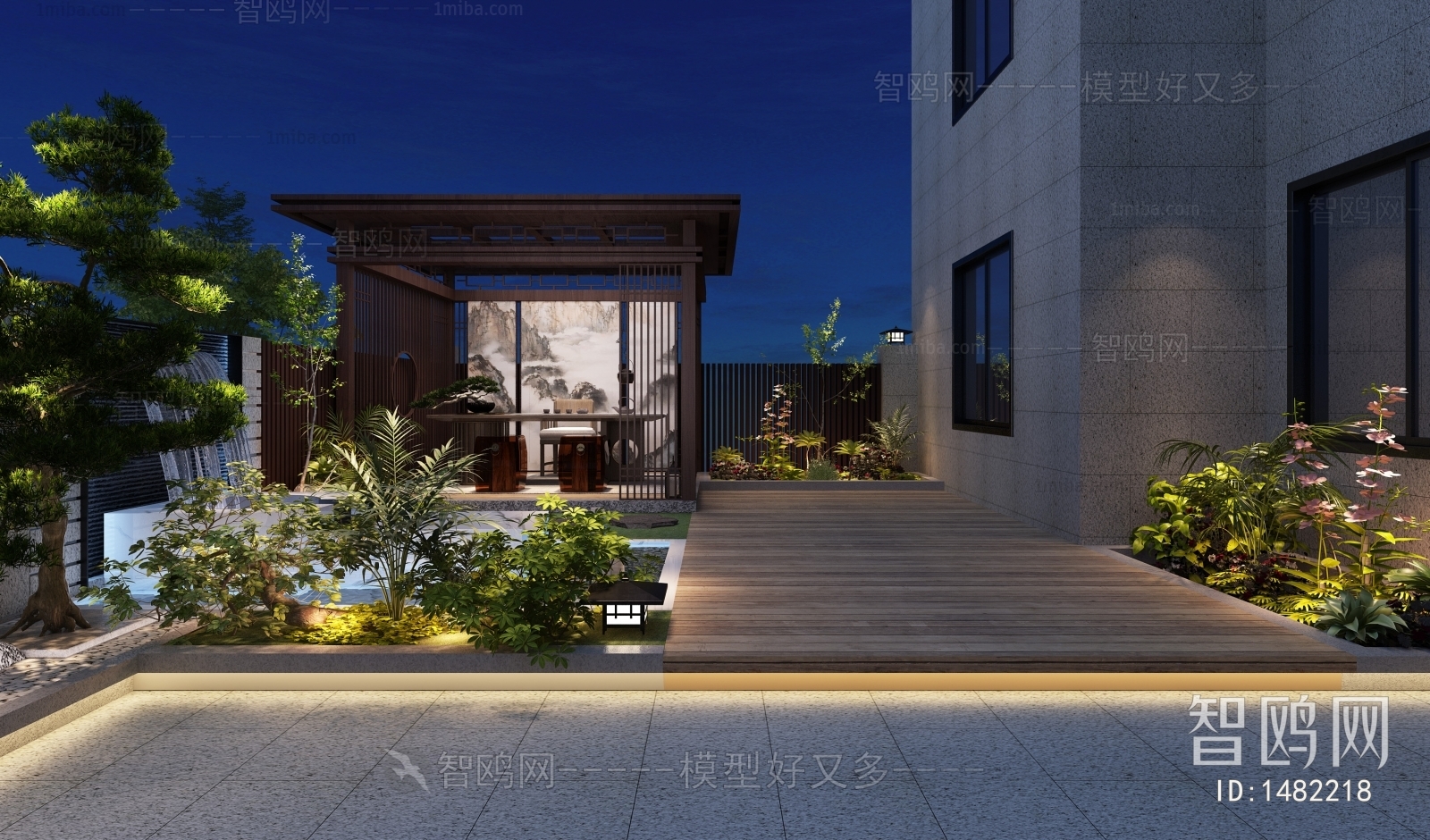 New Chinese Style Courtyard/landscape