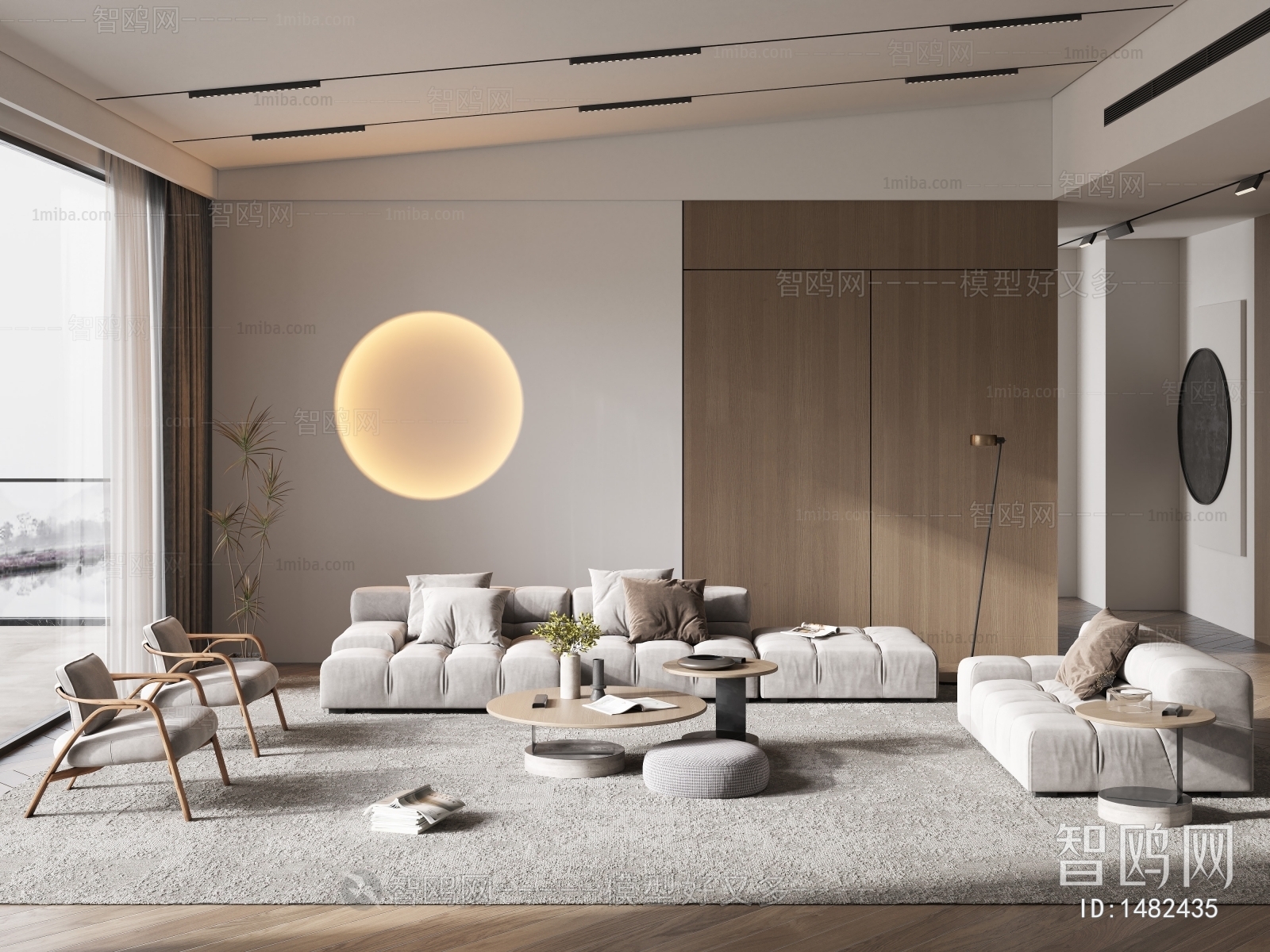 Minotti 侘寂风客厅