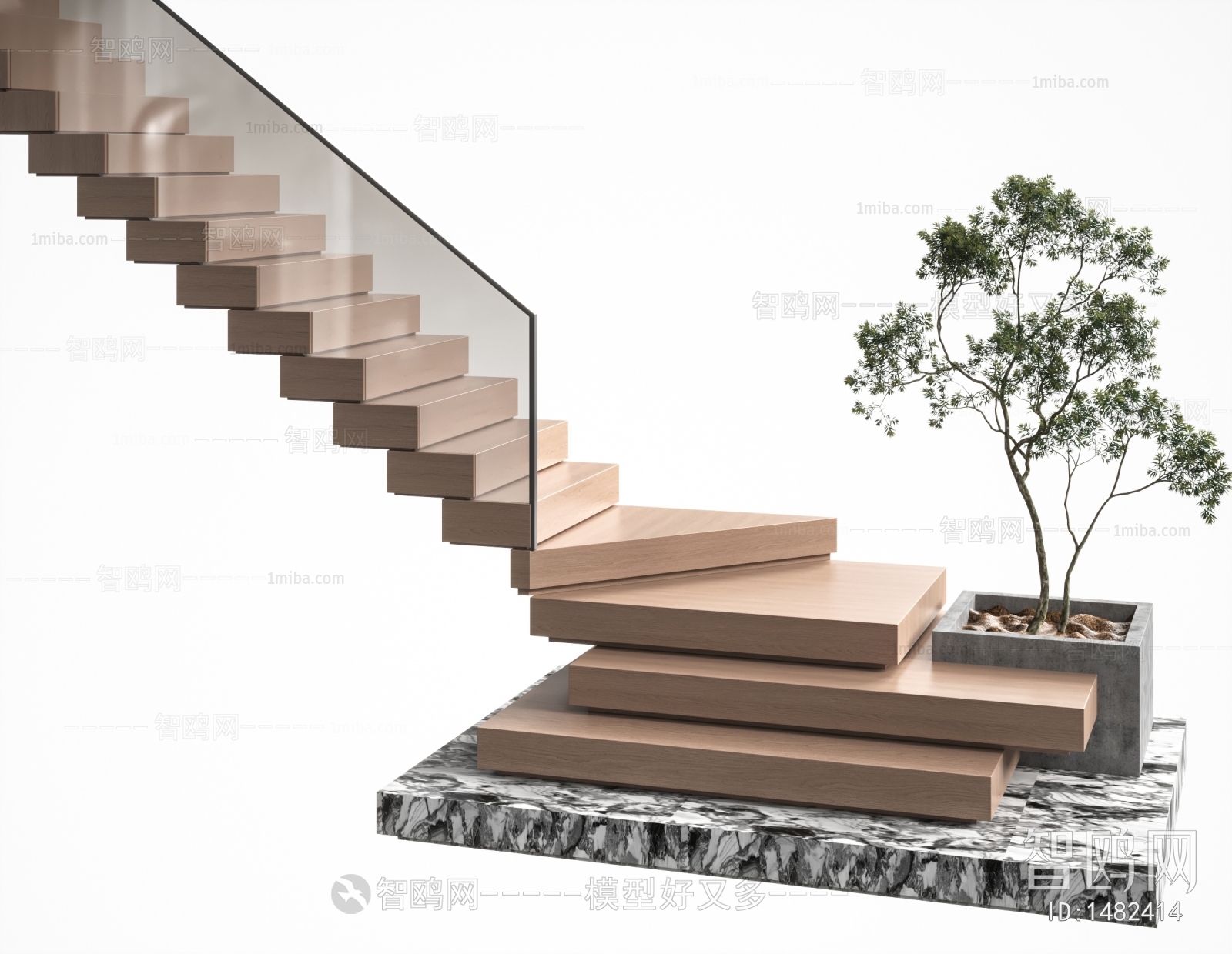 Modern Stair Balustrade/elevator