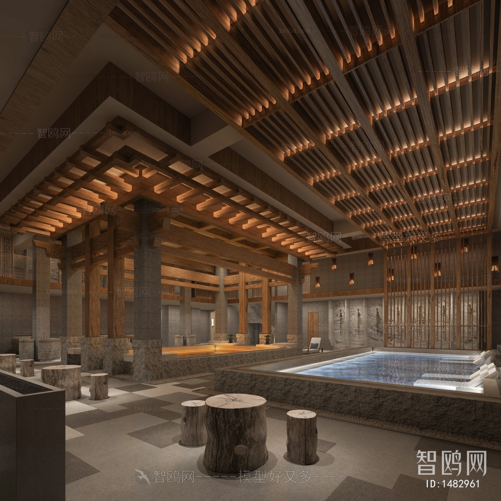 New Chinese Style Natatorium