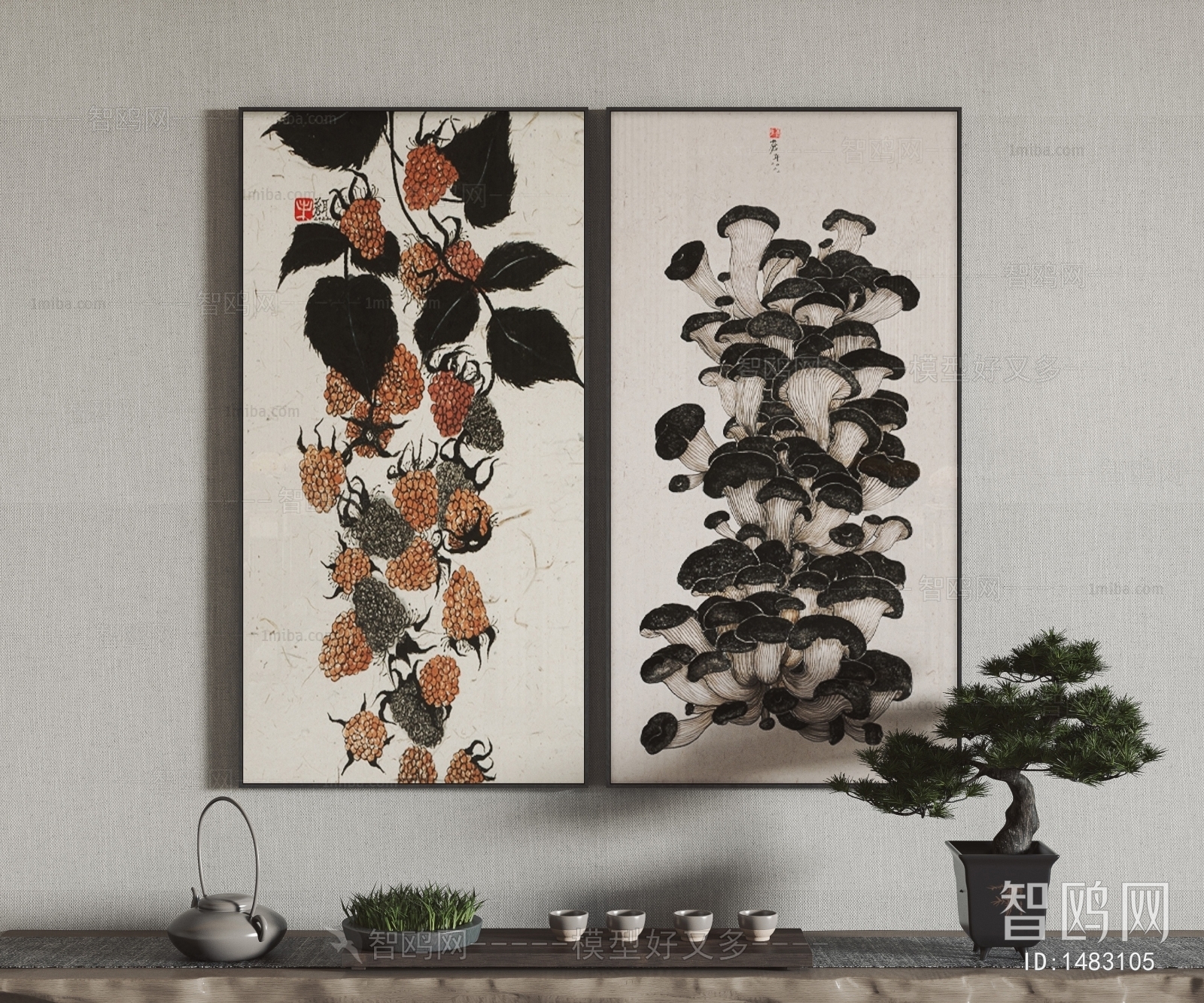 Nordic Style New Chinese Style Painting