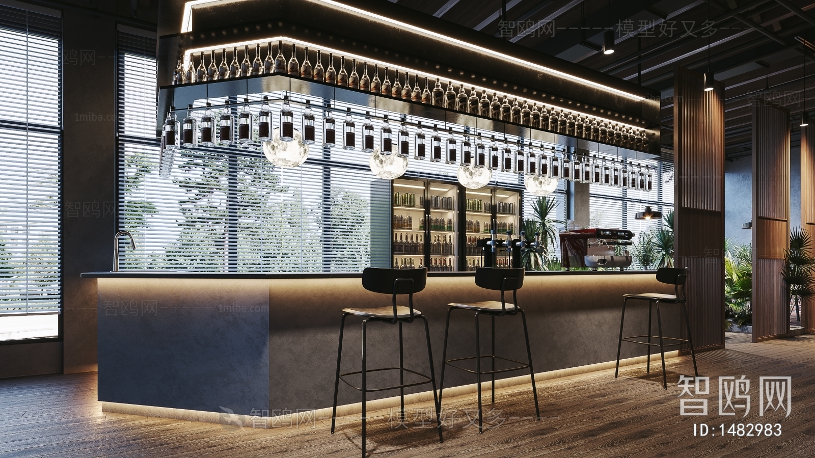 Industrial Style Bar